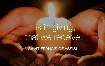 It is in giving, that we receive