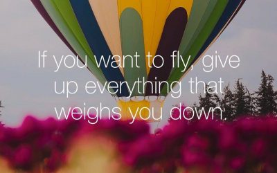 If you want to fly, give up everything that weighs you down